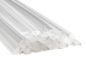 Preview: Plastic welding rods PS 4mm Triangular Transparent 25 rods | az-reptec