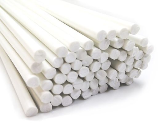 Plastic welding rods ABS 3mm Round White 25 rods