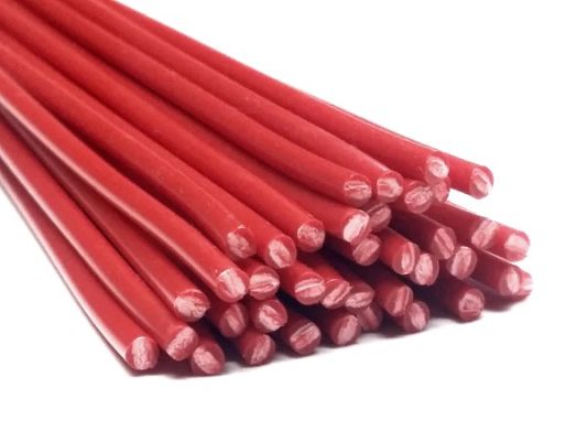 Plastique baguettes de soudure ABS 3mm Ronde Rouge 25 Barres