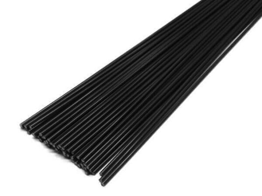 Plastic welding rods ABS 3mm Round Black 1kg rods