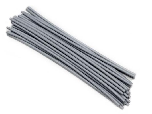 Plastic welding rods PE-HD 4mm round Gray (RAL7040) 25 rods HDPE top | az-reptec