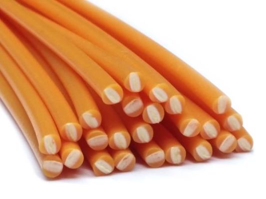 Plastic welding rods PE-HD 4mm Round Orange (RAL2000) 25 rods