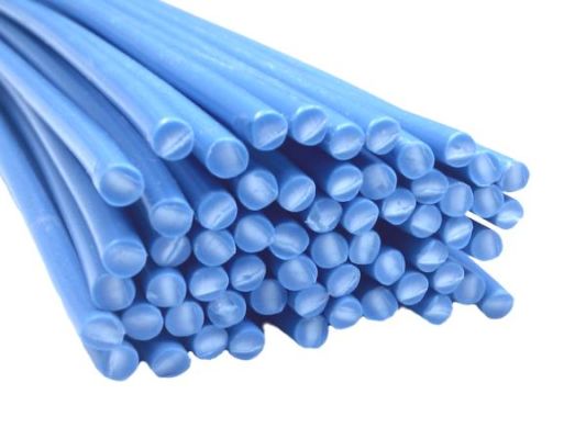 Plastic welding rods PE-HD 4mm Round Blue (RAL5015) 25 rods