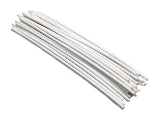 Plastic welding rods PE-HD 4mm round White (RAL9016) 25 rods top HDPE | az-reptec