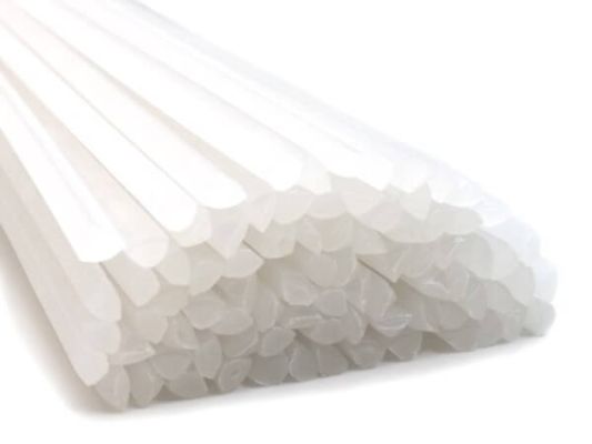 Plastic welding rods PE-HD 4mm Triangular Natural 25 rods