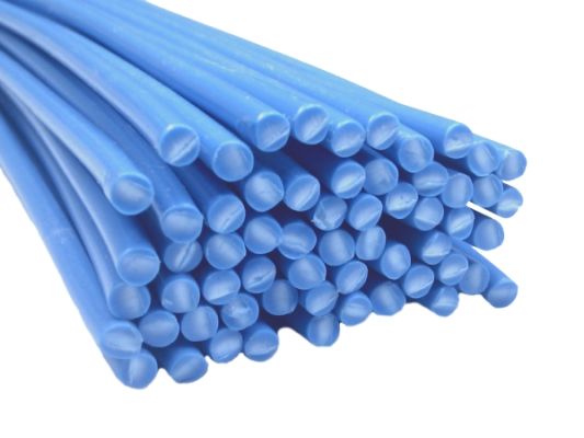 Plastic welding rods PP 4mm Round Blue (RAL5015) 25 bars