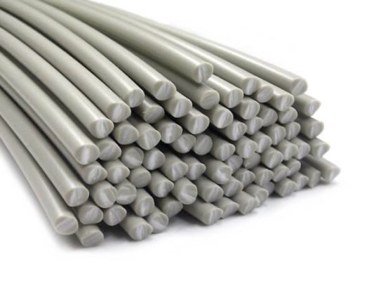 Plastic welding rods PP 3mm Round Beige 25 rods