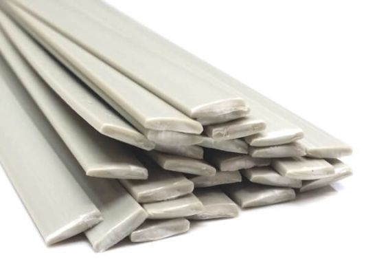 Plastic welding rods PP 8x2mm Flat Beige 25 rods