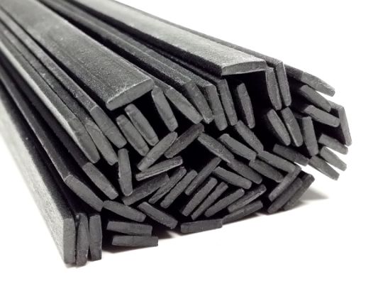 Kunststoffschweißdraht PP/EPDM 8x2mm Flach Schwarz 25 Stäbe