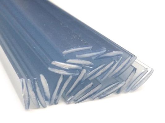 Plastique baguettes de soudure PVC-U rigide 8x1mm Plat Transparent 25 Barres