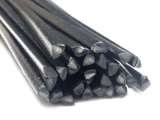 Plastique baguettes de soudure PPE-PA 4mm Triangulaire Noir 25 Barres