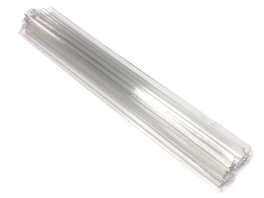 Plastique baguettes de soudure PMMA 8x1mm Plat Transparent 25 Barres Top | az-reptec