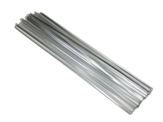 Plastic welding rods PET-G 6mm triangular Transparent 25 rods Top | az-reptec