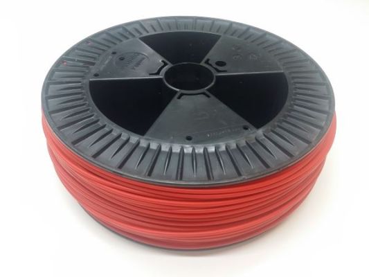 Plastic welding rod PE-HD 4mm round Red (RAL3020) 2,4 kg coil HDPE Top | az-reptec