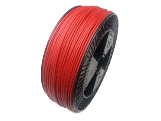 Plastic welding rod PE-HD 4mm Round Red (RAL3020) 2,4 kg Coil