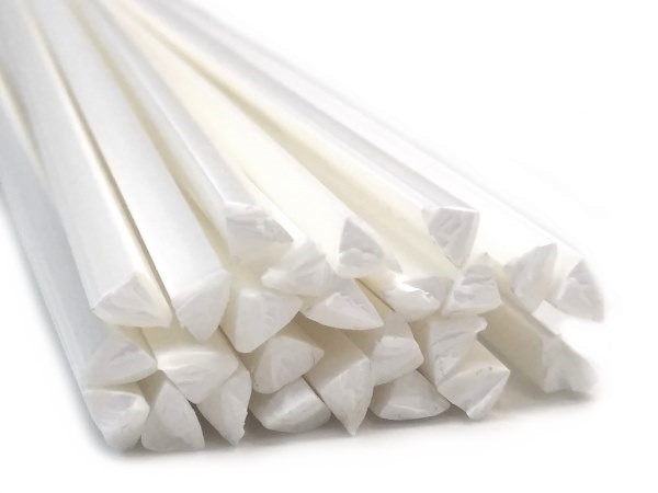 25 Baguettes De Soudure PE-HD Blanc RAL9016 – Ø4 Mm, 200 Mm, Pour Réparation Plastique - 10