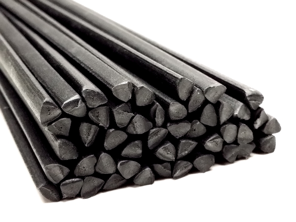PEHD ABS triangular shape black 10pcs ASA Plastic welding rods PP,POM,PP+EPDM 