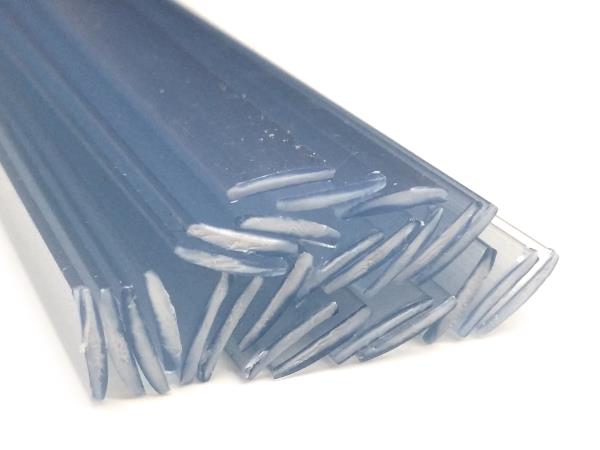 Kunststoffschweißdraht PVC-U hart 6mm Dreikant Transparent 1kg Stäbe 