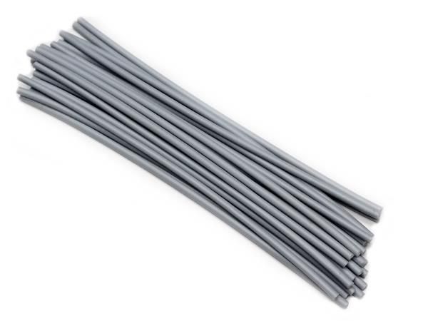 Plastic welding rods PE-HD 4mm round Gray (RAL7040) 25 rods HDPE top | az-reptec