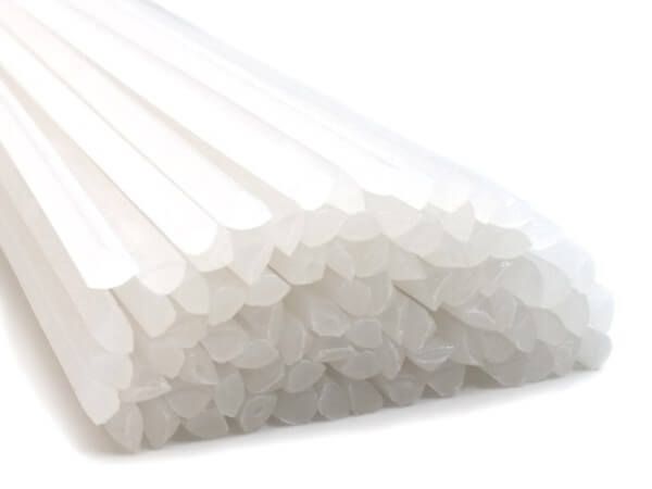 Plastic welding rods PE-HD 4mm triangular Natural 25 rods HDPE | az-reptec