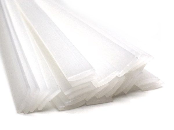 Plastic welding rods PE-HD 8x1mm flat Nature 25 rods HDPE | az-reptec