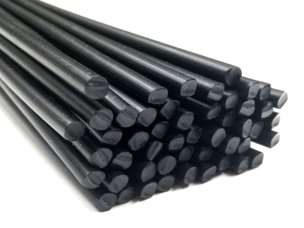 ABS Plastic welding rods black triangle 3mm and 4mm black 25 pieces