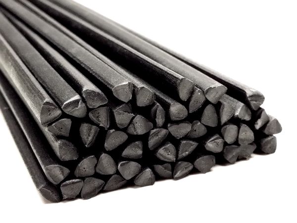 Kunststoffschweißdraht PP/EPDM 6mm Dreikant Schwarz 25 Stäbe