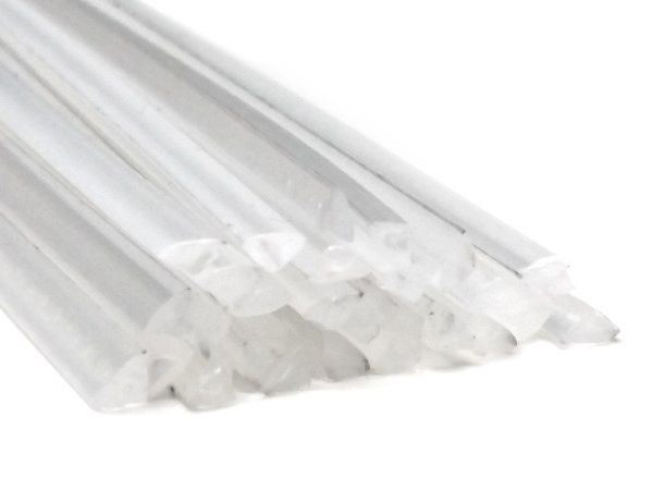Plastic welding rods PS 4mm Triangular Transparent 25 rods | az-reptec