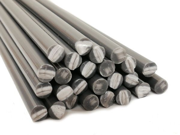 25 Baguettes De Soudure PE-HD Blanc RAL9016 – Ø4 Mm, 200 Mm, Pour Réparation Plastique