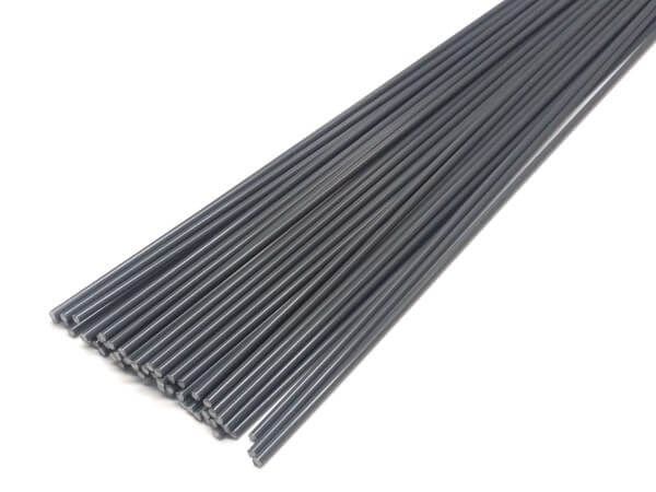 Kunststoffschweißdraht PVC-U Hart, 4 Mm Dreikant, Grau – 25 Stäbe à 20 Cm (für Reparatur Von PVC-Fenstern, Rohren)