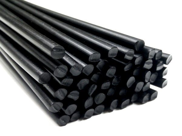 triangle shape black 20 rods PBT Plastic welding rods 4mm 