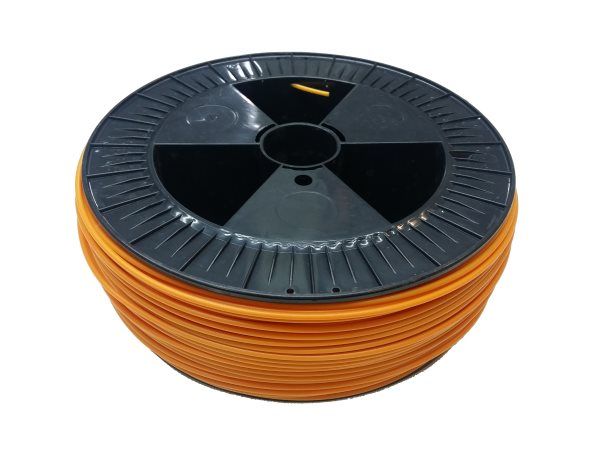 Plastic welding rod PE-HD 4mm round Orange (RAL2000) 2,4 kg on coil HDPE Top | az-reptec