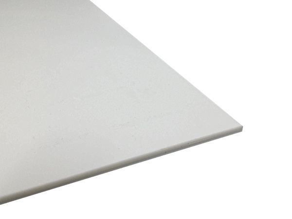 Plastic plate ABS 1mm White 500 x 300 mm (50 x 30 cm) Protective foil one side and Made in Germany | az-reptec