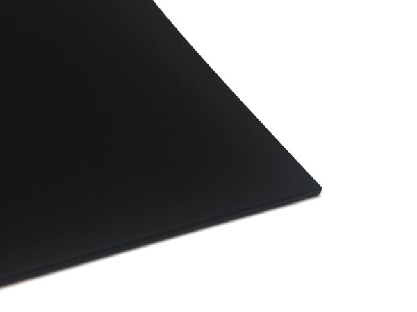 Plastic plate PE-HD 2mm Black 500 x 300 mm HDPE