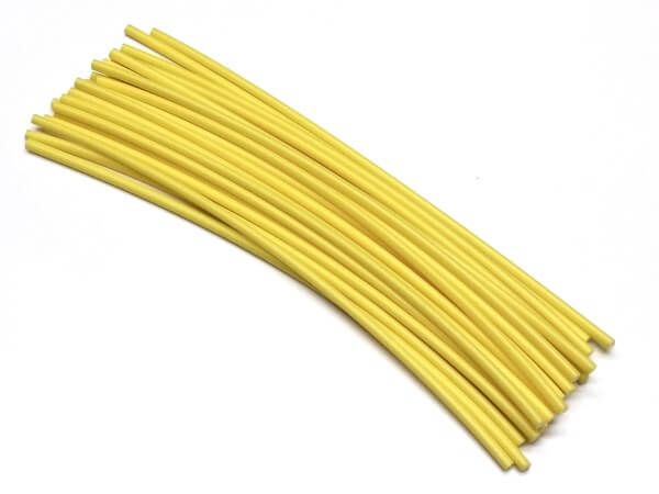Plastic welding rods PE-HD 4mm round Yellow 25 rods top HDPE | az-reptec