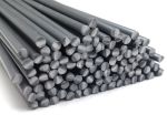 Plastique baguettes de soudure PVC-U rigide 4mm Ronde Gris 25 Barres